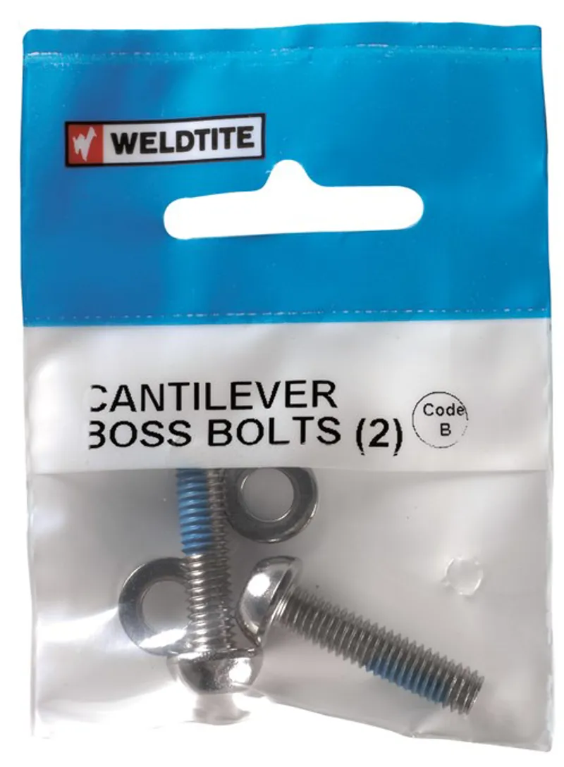 Weldtite Bikebits 08004 - Cantilever Boss Bolts in Silver